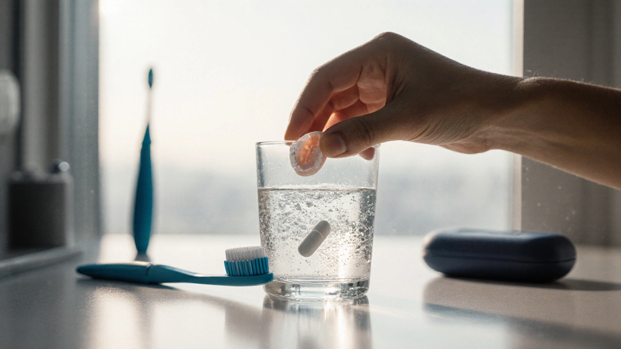 Jak často používat coregové tablety pro nasazovací zuby?