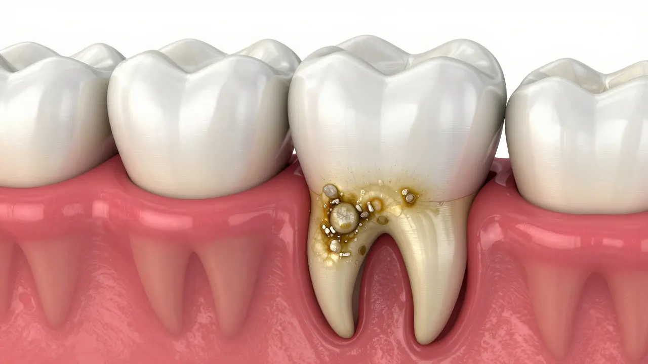 Zubní kámen pod dásní: Jak ho efektivně odstranit a předejít zánětum