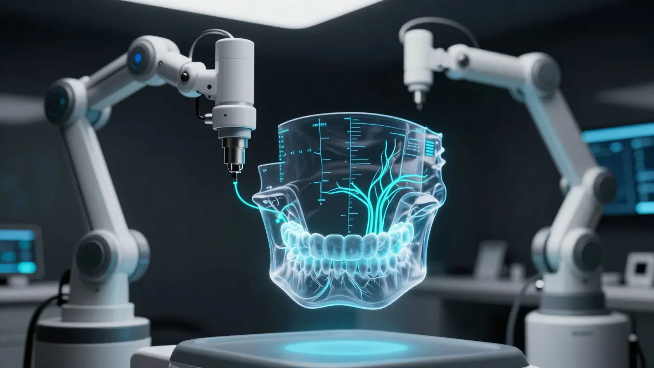 3D holografický model čelisti při digitálním plánování chirurgického zákroku