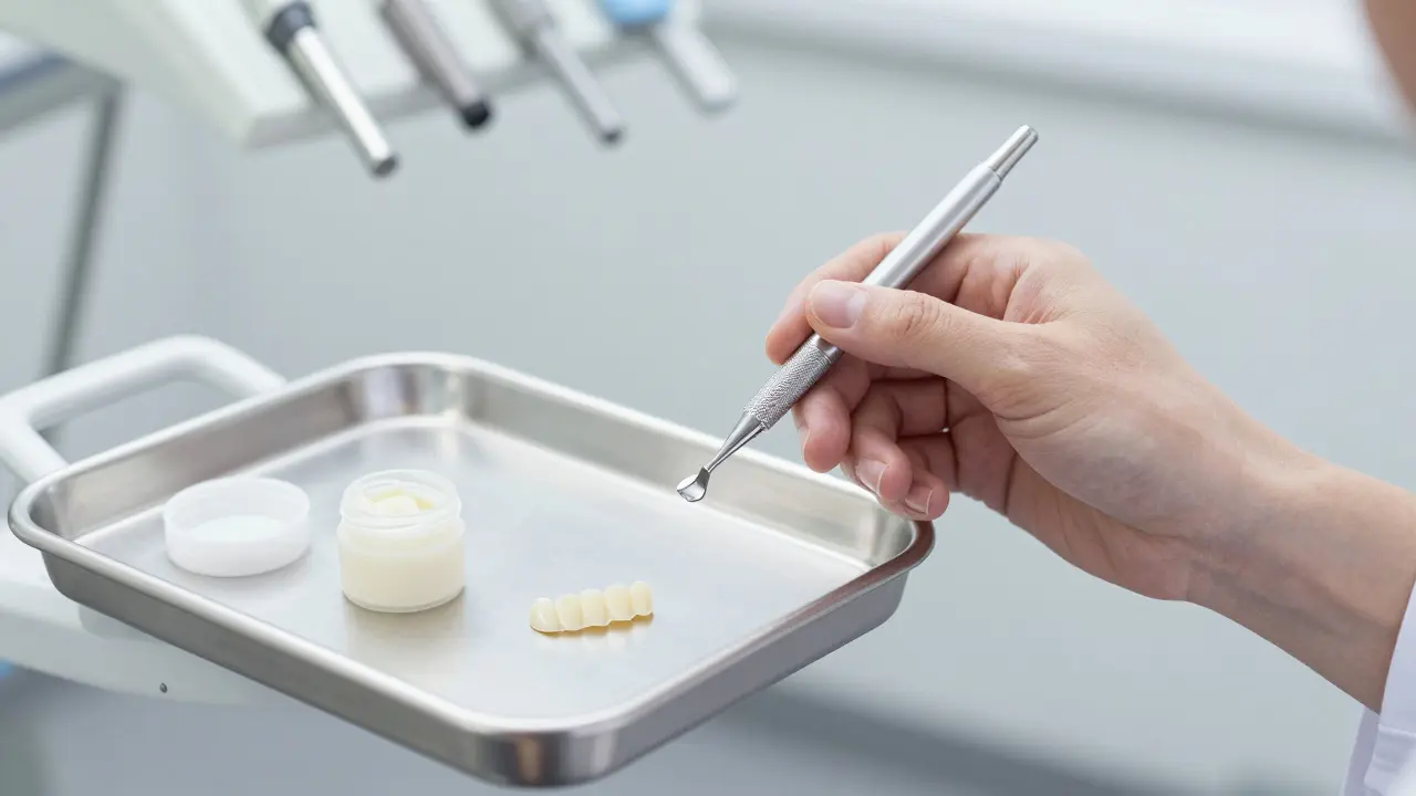 Dentální nástroje a materiály pro broušení a alternativní léčbu