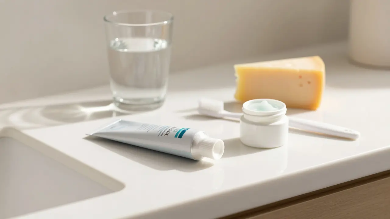 Hygiena ústní dutiny s pastou a gelem